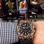 Perfect Replica Audemars Piguet Royal Oak Offshore Rose Gold Engraved Watch